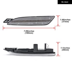 ポルシェ パナメーラ 970 LCI 2014-2016 LED サイド マーカーライト オートフェンダーフレアランプ OEM: 970-631-0 - Clear Lens