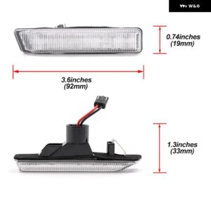 BMW ダイナミック LED サイドマーカーウインカー 3シリーズ E36 クーペリムジンカブリオコンパクトツーリング M3 E53 X5 SAV アルピナ B3 B6 B8 - Clear Lens