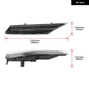 ポルシェ 2X タイカン 4S セダン 2020-UP フロント バンパー LED フェンダーサイド マーカーライト 自動ウィンカーウインカー イン - Clear Lens