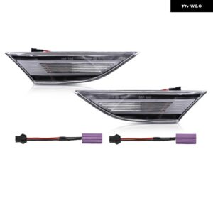 ポルシェ ユーロスタイル スモーク バンパー LED フェンダーフレアサイド マーカーライト 991 カレラ 4 S 4S GTS ターボ 981 - Clear Lens