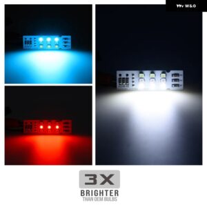 BMW アップグレード 交換用 LED アンダーダッシュフロアカーテシー足元 アンビエントライト 1シリーズ ハッチ F20 2011-2019 F21 2012-2019 - Red Ice Blue