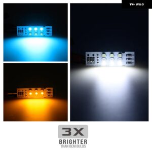 BMW アップグレード 交換用 LED アンダーダッシュフロアカーテシー足元 アンビエントライト 1シリーズ ハッチ F20 2011-2019 F21 2012-2019 - Orange Ice Blue