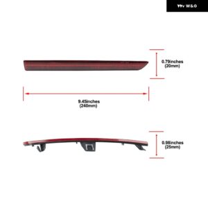 BMW スモークリア バンパー LED リフレクター テールブレーキストップライト M3 F80 ベースセダン M4 F82 クーペ F83 コンバーチブル 2014-2020 - Red Lens