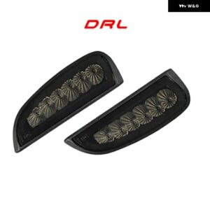 ポルシェ CAN-BUS フロント バンパー LED DRL デイタイム ランニング フォグライト + サイドマーカー ポジションライト コンボキッ - DRL