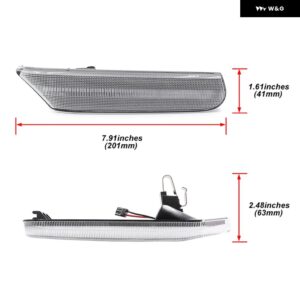 ポルシェ 2X 911 カレラ 4 4S GT ターボボクスターフロント バンパー LED フェンダーサイド マーカーライト ウィンカーライト 99 - Clear Lens