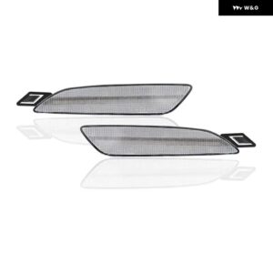 ポルシェ 2X カイエン GEN 958 2015-2018 クリアレンズ ホワイトフロント バンパー LED サイド マーカーライト 自動フェンダ - Clear Lens