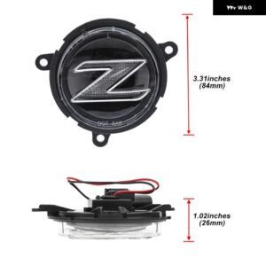 BMW 2X Z4 E85 ロードスター 2003-2008 E86 クーペ 2006-2008 Z エンブレム LED リアフェンダーサイド マーカーライト OEM#63147046039 に適合 - Clear Lens