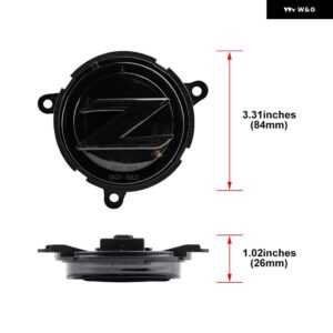 BMW 2X Z4 E85 ロードスター 2003-2008 E86 クーペ 2006-2008 Z エンブレム LED リアフェンダーサイド マーカーライト OEM#63147046039 に適合 - Smoked Lens