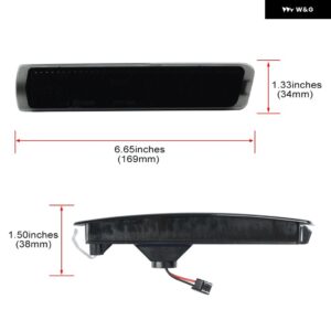 BMW 2X ユーロスタイル スモーク アンバー LED フェンダーフレアサイド マーカーライト Z3 M ロードスター / M クーペコンバーチブル 2 ドア 1997-2002 用 - Smoked Lens