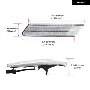 ポルシェ クリアスモーク CANBUS アンバー LED サイド マーカーライト ウィンカーランプ ケイマン 06-12 ボクスター 987 911 - Clear Lens