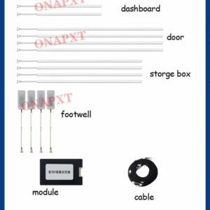BMW 8色 5シリーズ GT 5GT F07 7シリーズ F01 F02 LED 装飾 ライトドア パネル 周囲光足元 ダッシュボード ランプ - Set 3