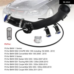 BMW インテークターボチャージ パイプ 冷却キット 1シリーズ N54 E82 08-10 -3シリーズ N54 335I 06-13 BOV 35PSI 50MM エンジン 3.0L - black