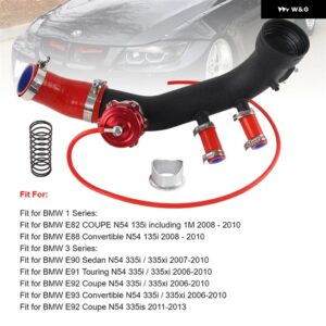 BMW インテークターボチャージ パイプ 冷却キット 1シリーズ N54 E82 08-10 -3シリーズ N54 335I 06-13 BOV 35PSI 50MM エンジン 3.0L - Red