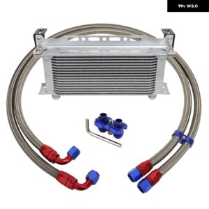 BMW オイルクーラー キット AN10 16 行 E82 135I E36 E46 M3 E90 E92 E93 335I 335XI ブラック/ - Silver