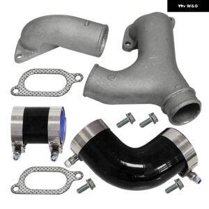 スバル トップ マウント インタークーラー鋳造アルミ Y パイプ キット インプレッサ WRX/WRX STI GD/GG 2002-2007 - black
