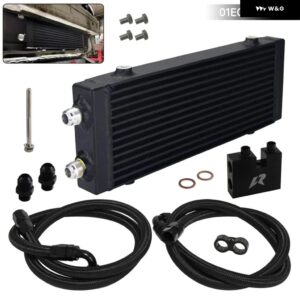 BMW 小 中 大サイズのデュアルパスバー プレート オイルクーラー キット 3シリーズ 335I E90 E92 E93 2006-2010 - medium size