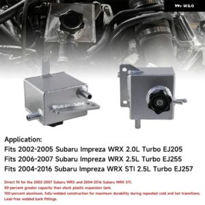スバル クーラント拡張タンク インプレッサ WRX 2.0L ターボ EJ205 EJ255 2002-2007 / STI 2.5L 2004 - Silver