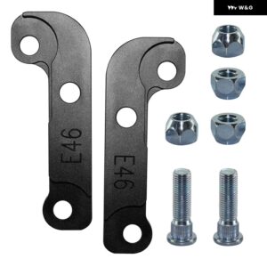 BMW アダプター 増加ターン角約 25% -30% ドリフトロックキット E46 ブラック/レッド/ - black