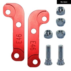 BMW アダプター 増加ターン角約 25% -30% ドリフトロックキット E46 ブラック/レッド/ - Red