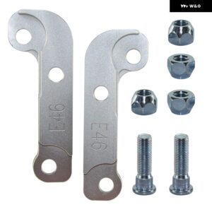 BMW アダプター 増加ターン角約 25% -30% ドリフトロックキット E46 ブラック/レッド/ - Silver