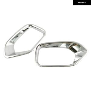 スバル アウトバック 2015 2016 ABS クローム スタイリング フロントとリア フォグライト ランプカバー トリム リフレクター ガー - Rear fog lamp cover