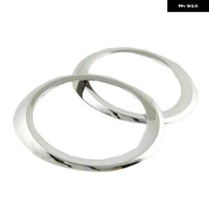 スバル アウトバック 2015 2016 ABS クローム スタイリング フロントとリア フォグライト ランプカバー トリム リフレクター ガー - Front fog lamp cover