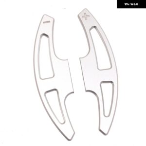 BMW ステアリングホイール シフト パドルシフター 交換 X5 M 2010-2013 合金 アドオン ステアリングホイール パドルシフター 延長 - Silver