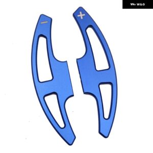 BMW ステアリングホイール シフト パドルシフター 交換 X5 M 2010-2013 合金 アドオン ステアリングホイール パドルシフター 延長 - Blue