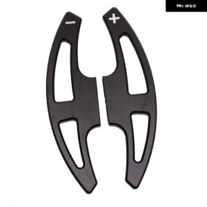 BMW ステアリングホイール シフト パドルシフター 交換 X5 M 2010-2013 合金 アドオン ステアリングホイール パドルシフター 延長 - black