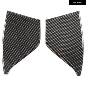 BMW X1 IX1 U10 U11 2023-2024 ドア防止 パネル 装飾 ステッカー ソフトカーボン インテリア アクセサリー 2個 - black