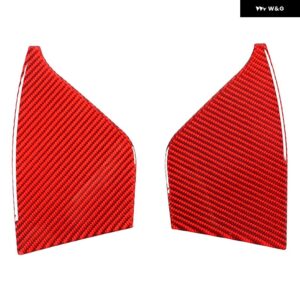BMW X1 IX1 U10 U11 2023-2024 ドア防止 パネル 装飾 ステッカー ソフトカーボン インテリア アクセサリー 2個 - red