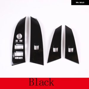 BMW ABS クロームウィンドウリフタースイッチ ボタン 5シリーズ E60 525LI 2004-2006 カーアクセサリー - black