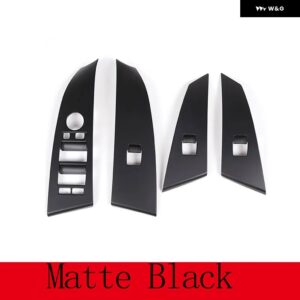 BMW ABS クロームウィンドウリフタースイッチ ボタン 5シリーズ E60 525LI 2004-2006 カーアクセサリー - Matte black
