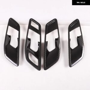 BMW 1シリーズ 2シリーズ F40 F44 2020-2024 ABS カーボン/ブラック車インナーハンドル 装飾 フレーム ステッカー カーアクセサリー - carbon fiber