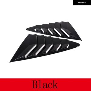 ジャガー F タイプ 2013-2024 ABS 黒リアウィンドウトライアングル 外装 シャッター ディフレクター 装飾 ACCESSRORIES - black