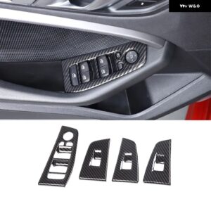 BMW ABS カーボン 1シリーズ 2シリーズ F40 F44 2020-2024 カーセンター コンソール シフト パネル ガラス昇降 ボタン フレーム ステッカー - Style 5