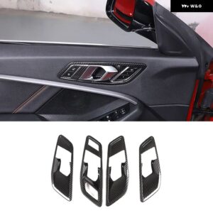 BMW ABS カーボン 1シリーズ 2シリーズ F40 F44 2020-2024 カーセンター コンソール シフト パネル ガラス昇降 ボタン フレーム ステッカー - Style 11