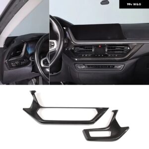 BMW ABS カーボン 1シリーズ 2シリーズ F40 F44 2020-2024 カーセンター コンソール シフト パネル ガラス昇降 ボタン フレーム ステッカー - Style 12