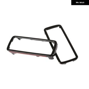 ランドローバー ABS トレーラーフック穴フレーム カバー 装飾 トリム ディフェンダー 90 110 130 2020-2024 カーアクセサリー - black