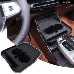 BMW X1 U11 2023-2024 ABS ブラックセンター コンソール エア アウトレット アンダー 収納 ボックス 多機能 収納 トレイカーアクセサリー - Style F