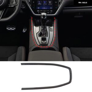 スバル WRX 2021-2023 ABS カーボンカーセンター コントロール ギア シフト パネル ハンドブレーキ 装飾 フレーム ステッカー - Style B carbon fiber