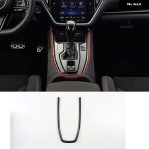 スバル WRX 2021-2023 ABS カーボンカーセンター コントロール ギア シフト パネル ハンドブレーキ 装飾 フレーム ステッカー - Style B Matte black