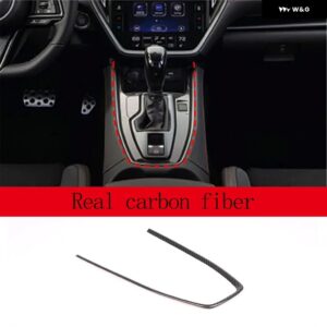 スバル WRX 2021-2023 ABS カーボンカーセンター コントロール ギア シフト パネル ハンドブレーキ 装飾 フレーム ステッカー - 1pcs Real carbon