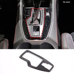 スバル WRX 2021-2023 ABS カーボンカーセンター コントロール ギア シフト パネル ハンドブレーキ 装飾 フレーム ステッカー - Style A carbon fiber