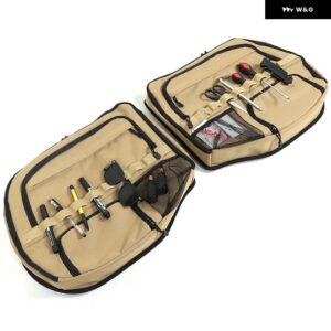 ランドローバー ディフェンダー 90 110 130 2020-2024 テールゲートウィンドウ 収納 袋多機能ツール 収納 袋カーアクセサリー - Style A Beige