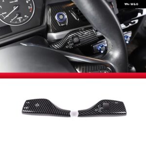 BMW ブラック/カーボンスタイル ウィンカー ワイパー スイッチ トリム ロッド F20 F30 F10 F15 F16 F49 F52 G01 G02 G05 カーアクセサリー - Style B carbon fiber