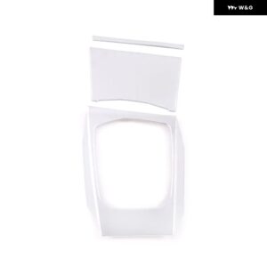 BMW ABS カーボン 3 4シリーズ G20 G28 G22 2020-2023 カーセンター コンソール ギア シフト パネル フレーム カバー トリム カーアクセサリー - Style A Silver