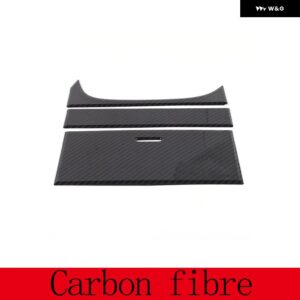 ジャガー ABS カーボン/マットブラック F-TYPE 2013-2024 センター コンソール 収納 ボックス パネル カバー トリム ステッカ - carbon fiber