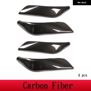 BMW 1 2シリーズ F20 F21 F22 F23 2012-2018 ABS カーボンインナードア アームレスト ハンドル プロテクター カバー トリム カーアクセサリー - 4 PCS