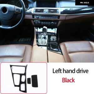 BMW RHD LHD 5シリーズ F10 2011-2017 ABS センター コントロール ギア パネル カバー 装飾 ステッカー インテリア アクセサリー - Left hand drive